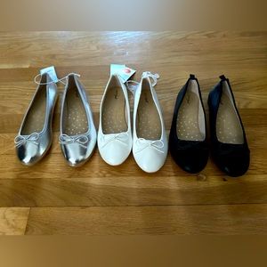 Girls size 3 ballet flats
